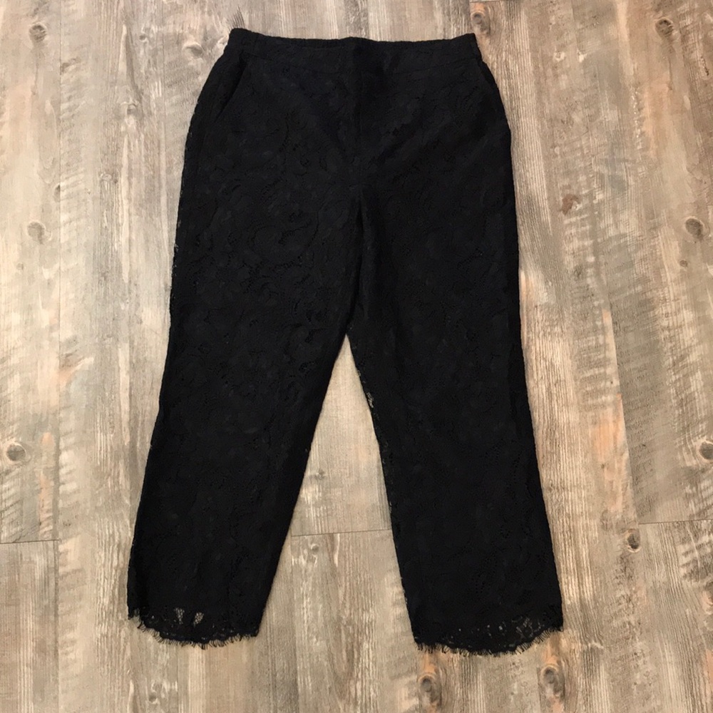 Draper James Black Lace Pants